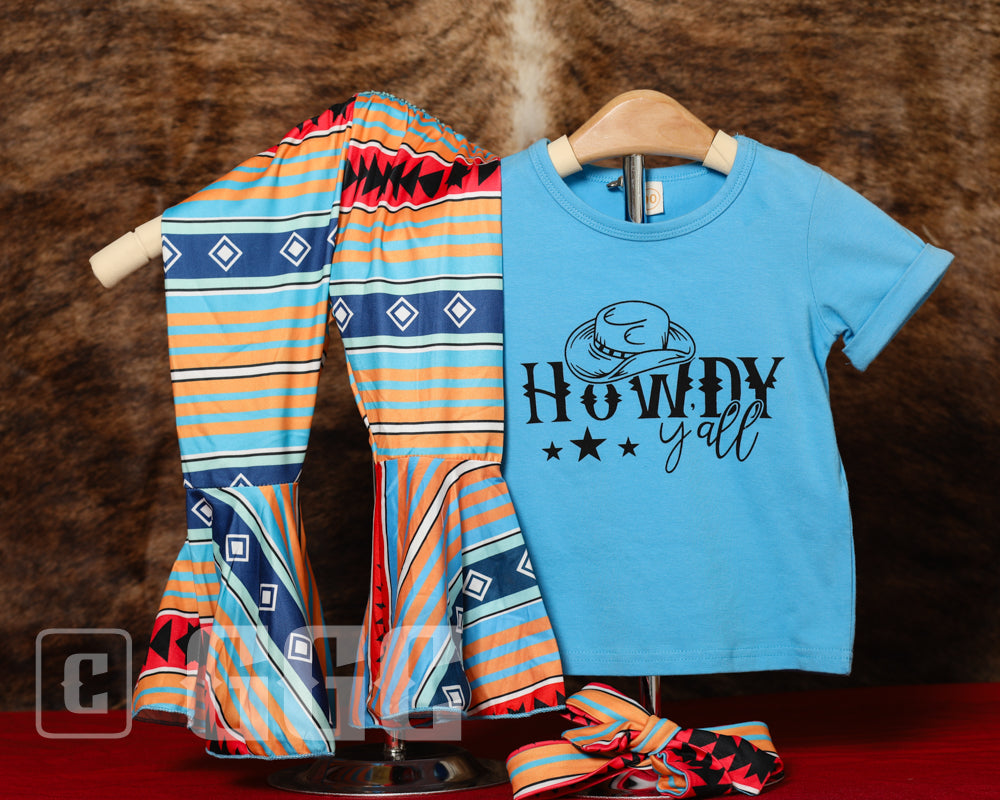 Short Sleeve Flare Pant Sets