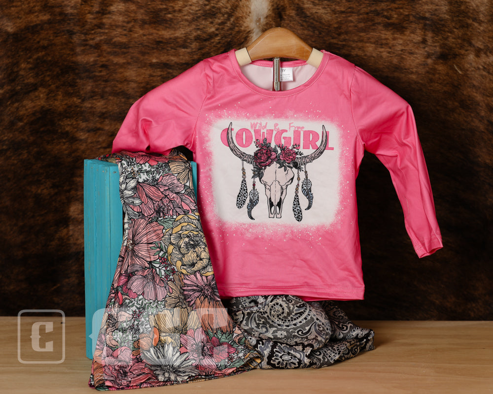 Long Sleeve Flare Pant Sets 2-3Y