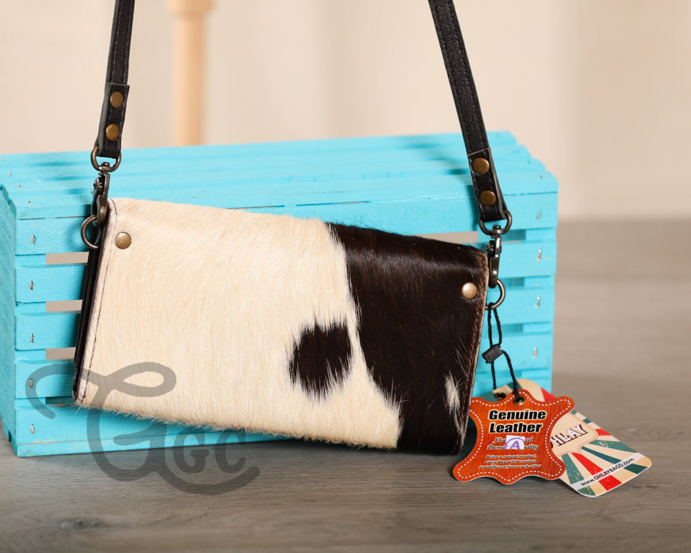 Hair on Hide Wallet with Strap