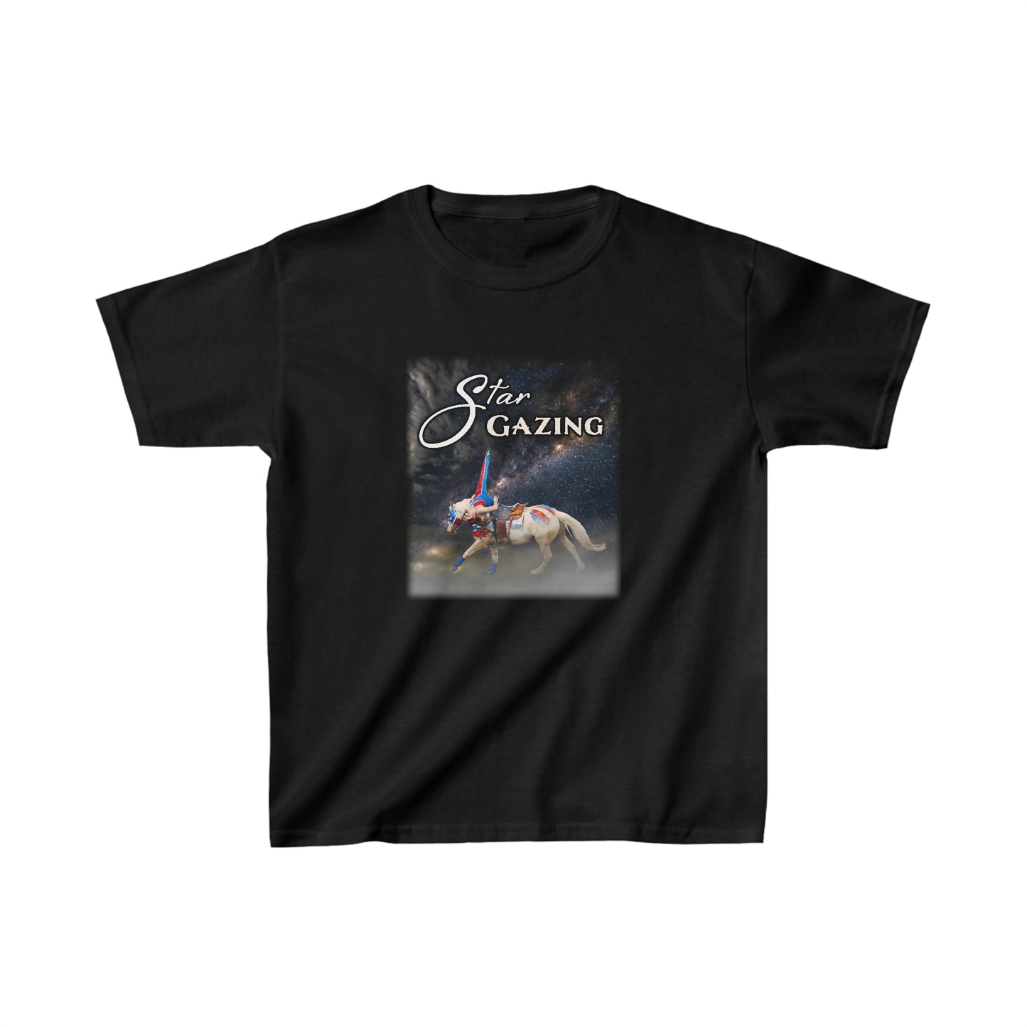 Youth Star Gazing Trick Riding Tshirt