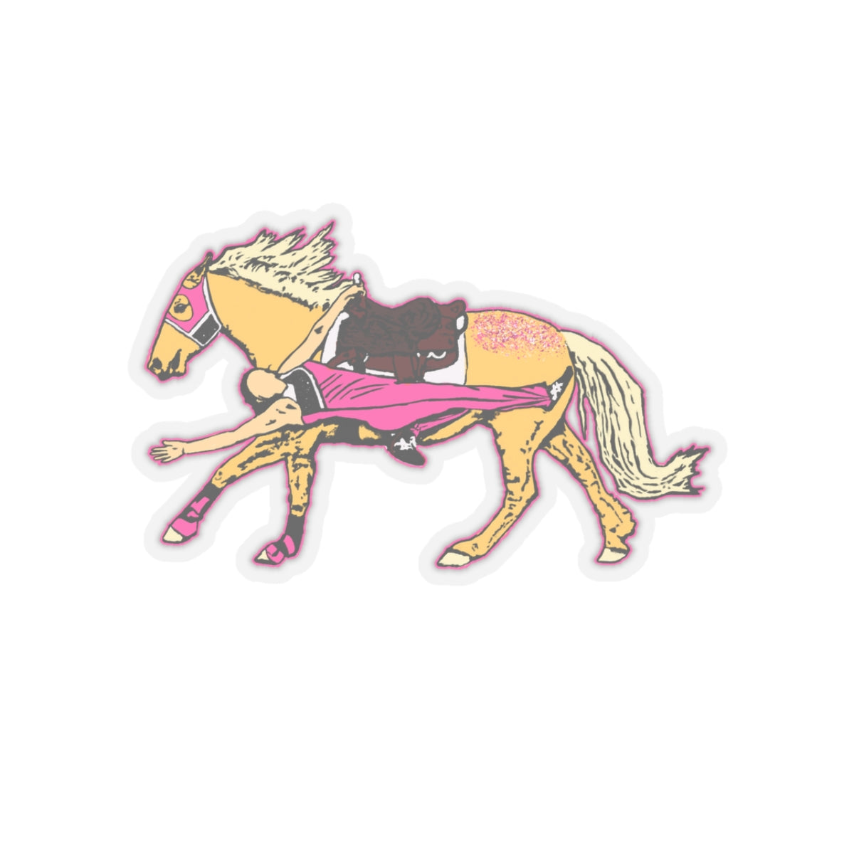 Palomino Trick Riding Sticker