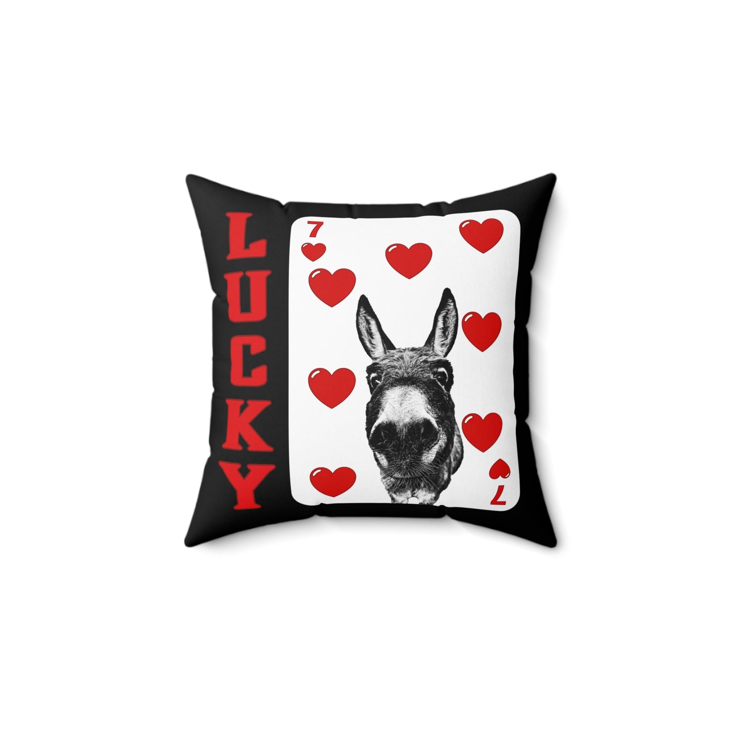 Lucky Heart Donkey Pillow