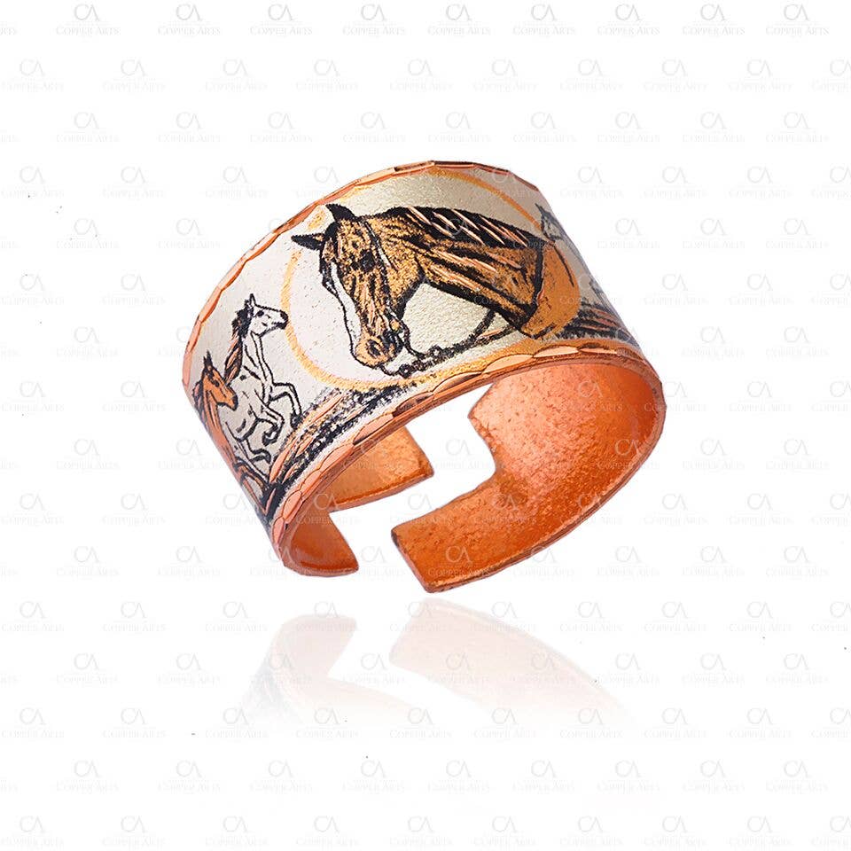 RN 10 Handmade Jewelry Horse Rings