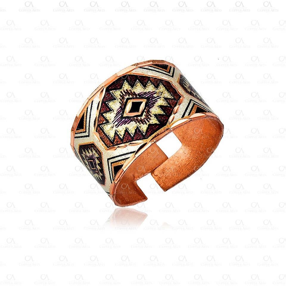RC 191 Copper Native American Rings