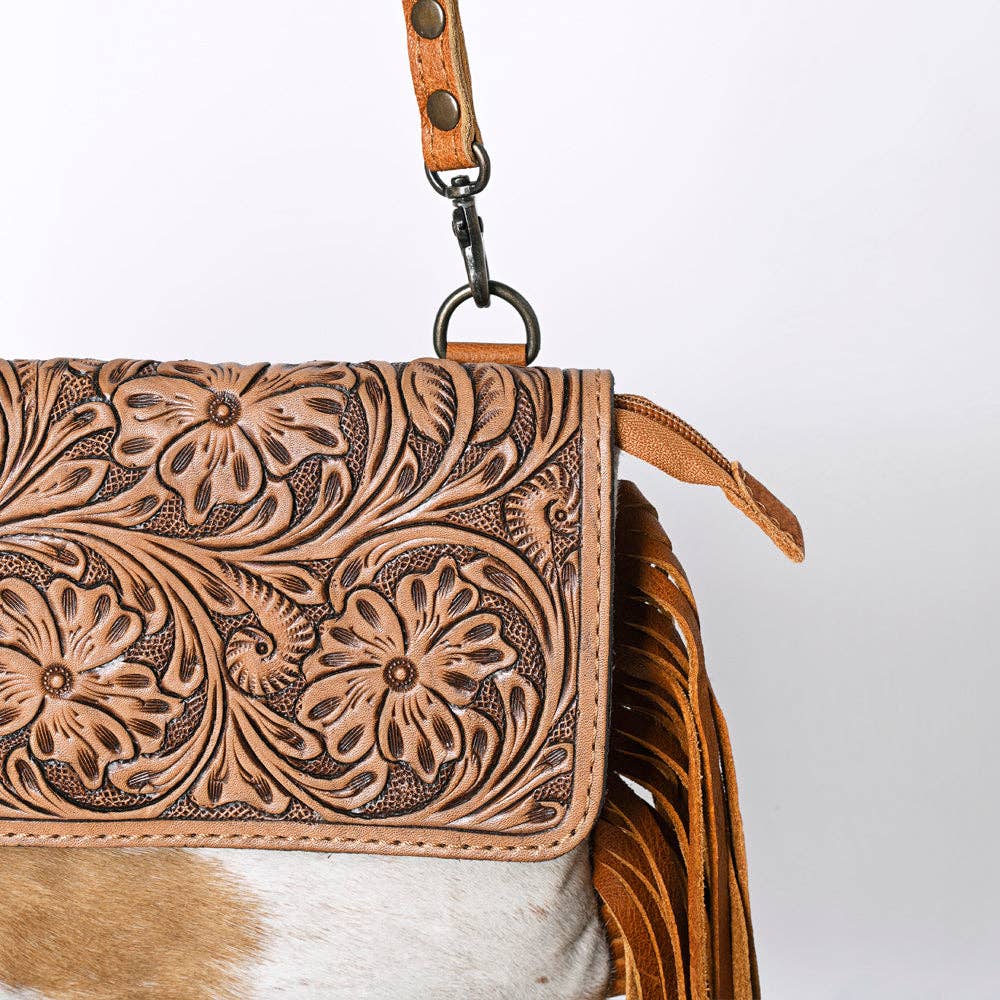 Genuine Leather Hair On Hide bag