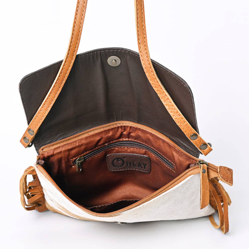 Genuine Leather Hair On Hide bag