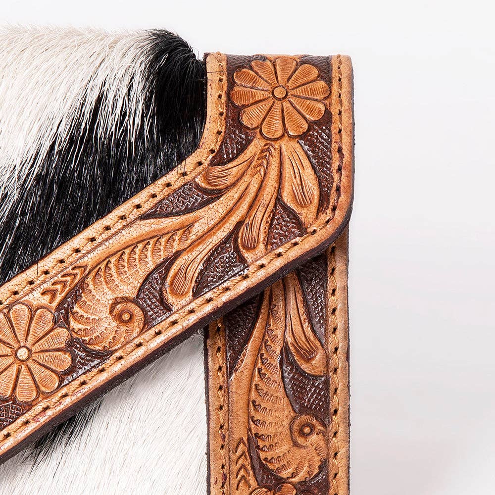 Genuine Leather Hair on Hide Wallet