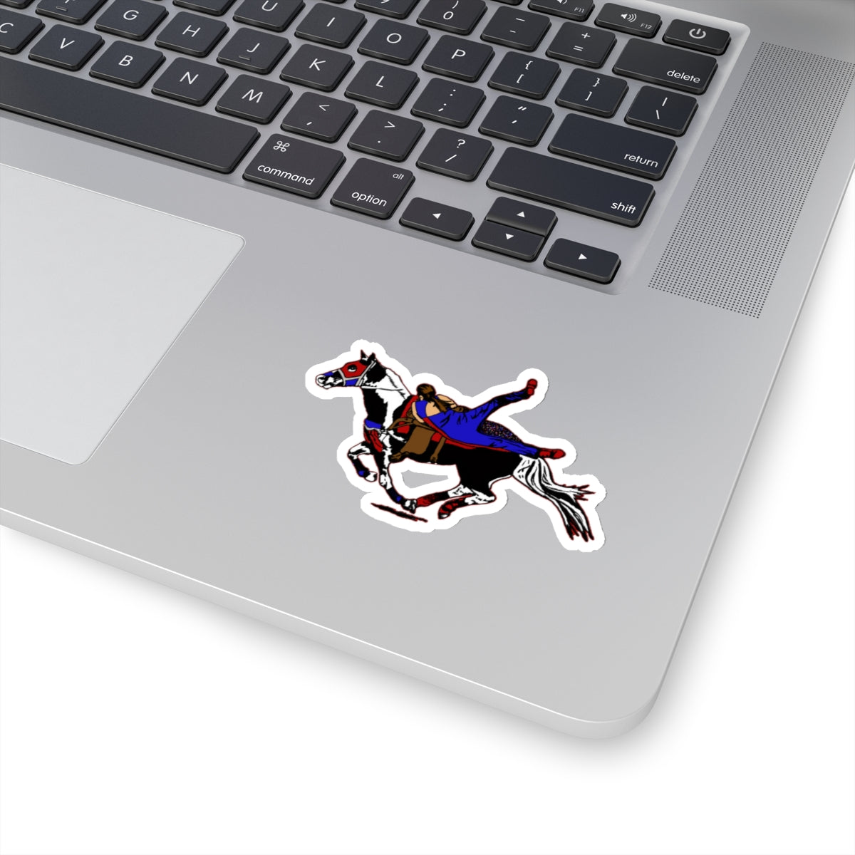 Vaulting Cowgirl Trick Riding Sticker