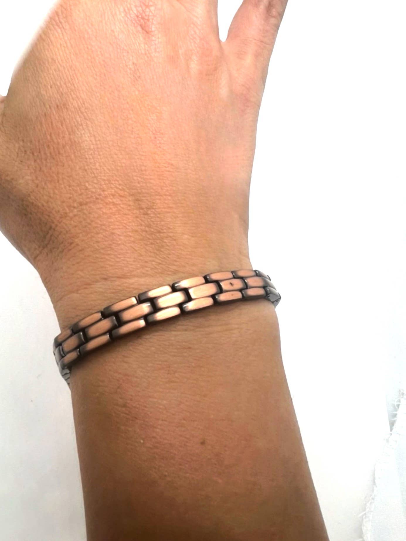 LM 12 Link Copper Magnetic Bracelet