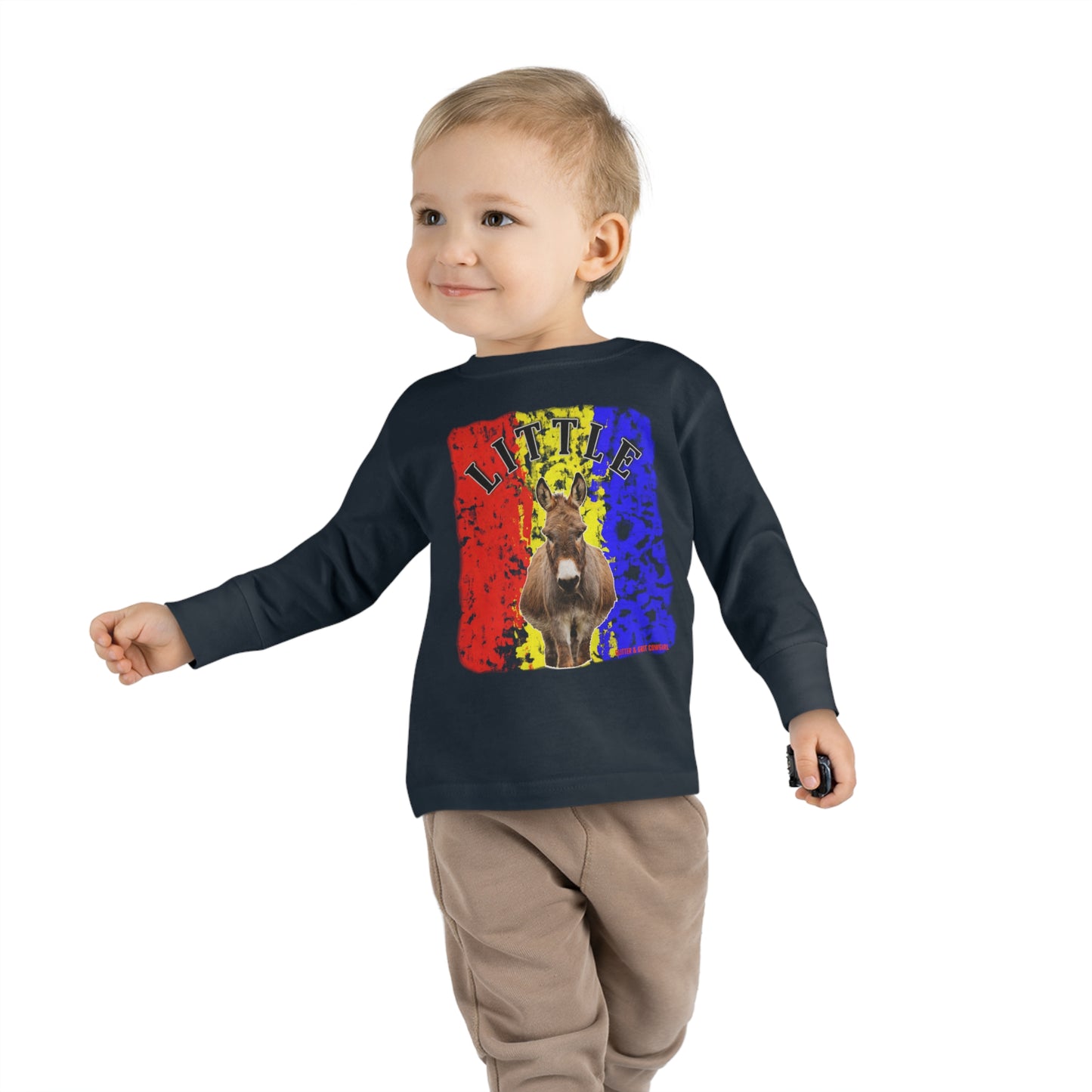 Little Donkey Toddler Long Sleeve Tee