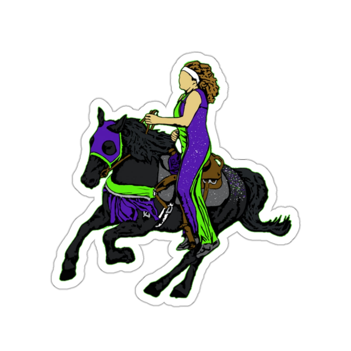 Friesian Trick Riding Sticker