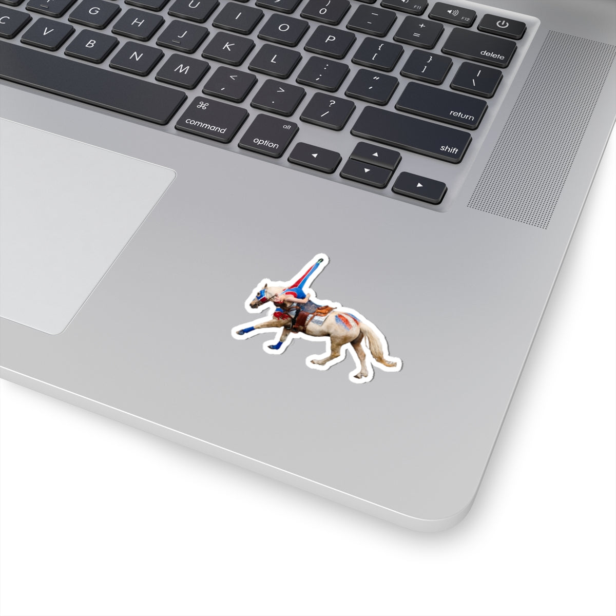 Trick Rider Sticker - Layover neck backwards
