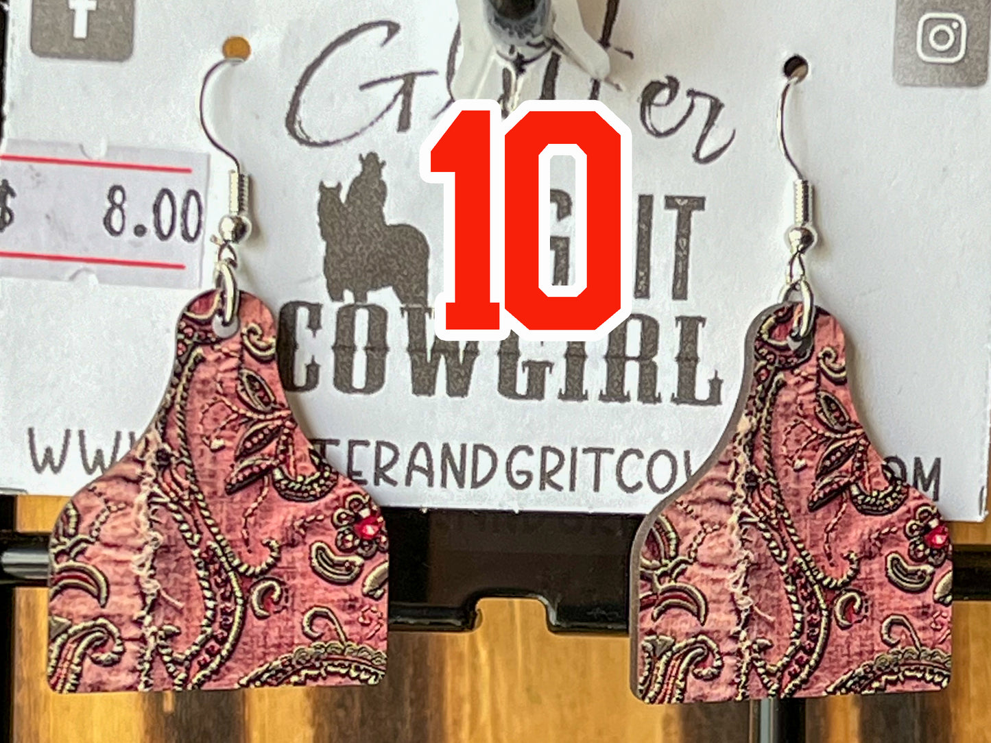Cowtag Earrings