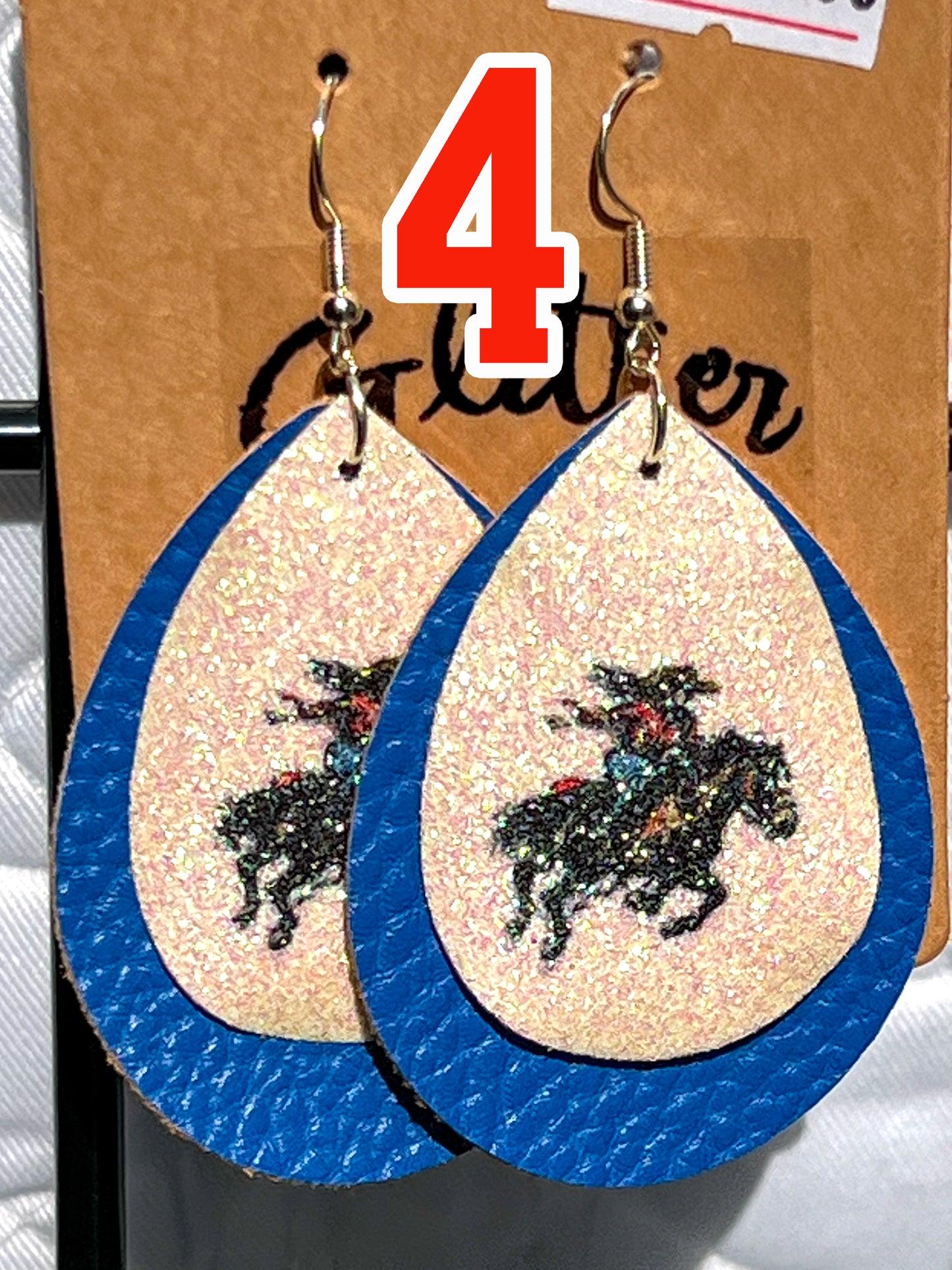 American Country Glitter Earrings
