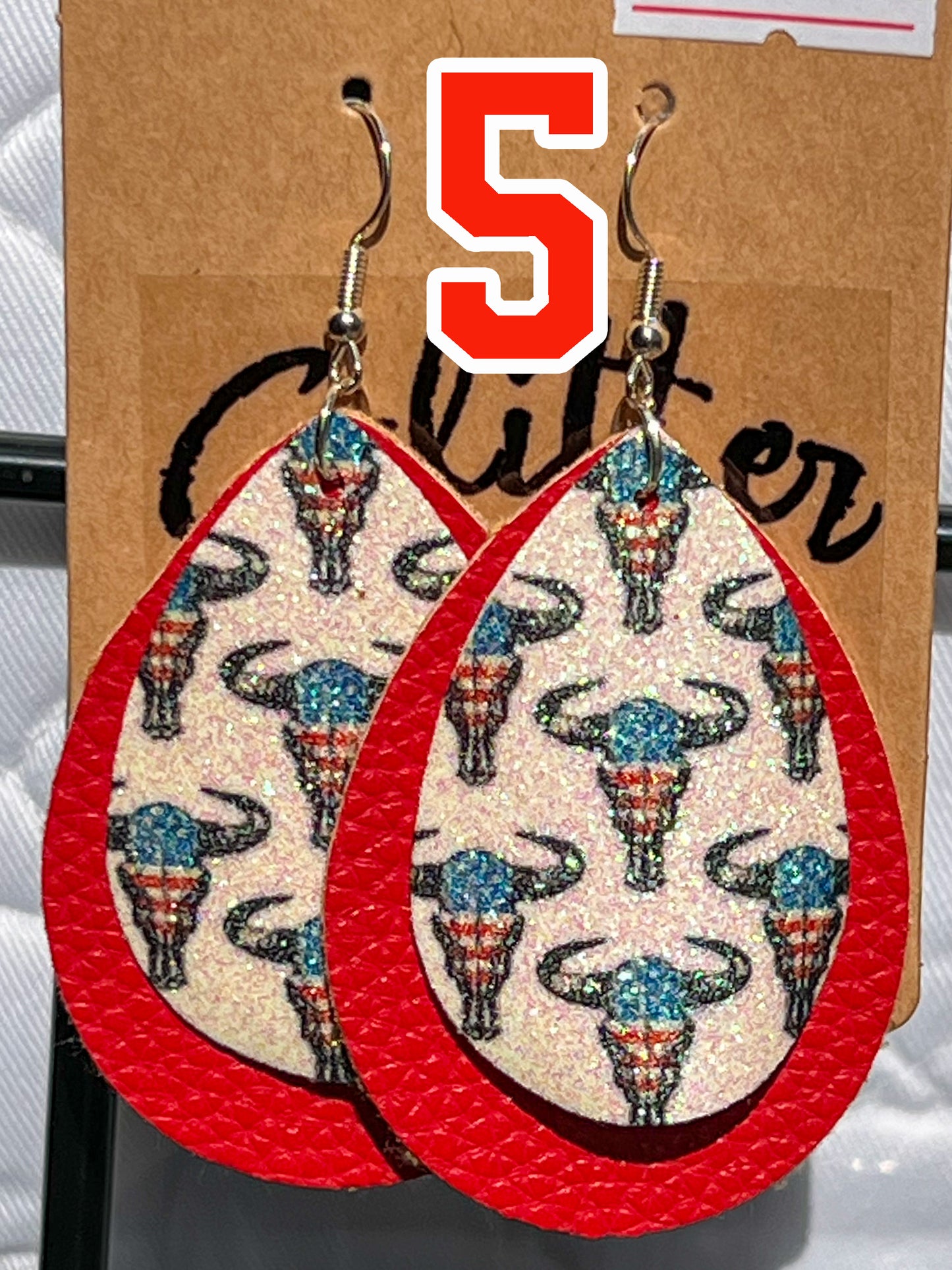 American Country Glitter Earrings