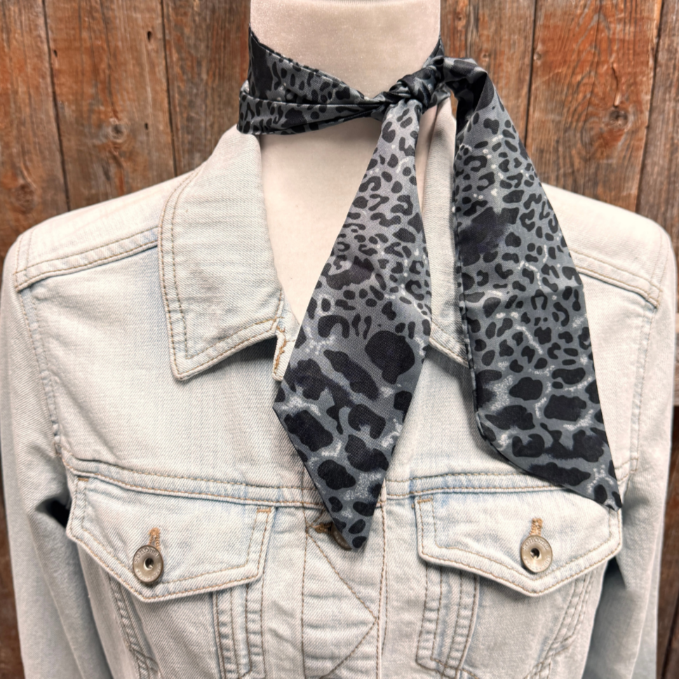 Black Western Skinny Mini Wild Rag Scarf / Cowgirl Necktie