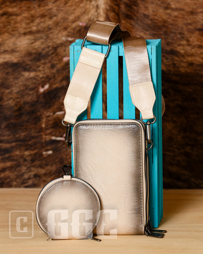 Vintage Two-tone Crossbody with Coin Pouch- Montana West