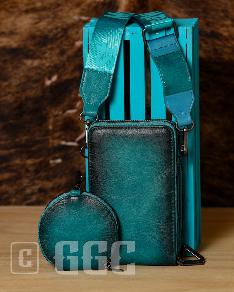 Vintage Two-tone Crossbody with Coin Pouch- Montana West