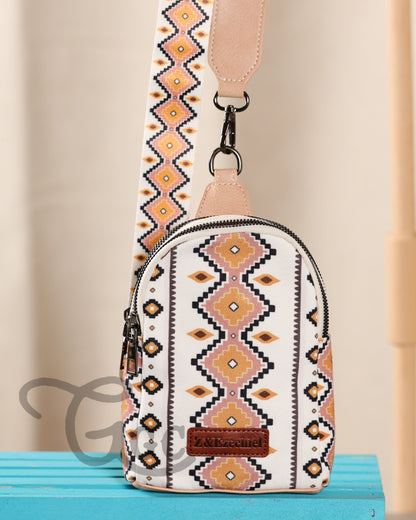 Small Aztec Canvas Crossbody