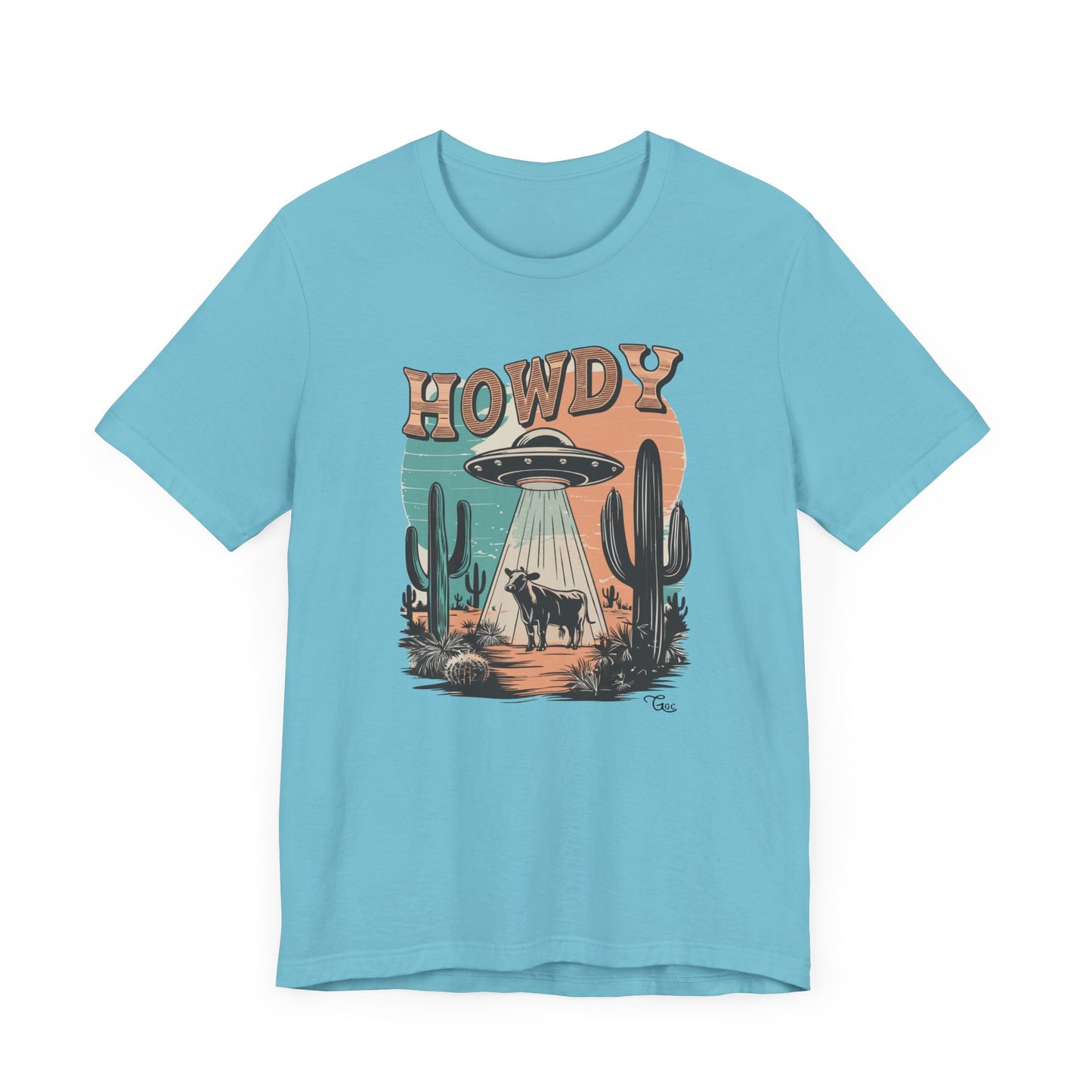 Western UFO Cow Howdy T-Shirt