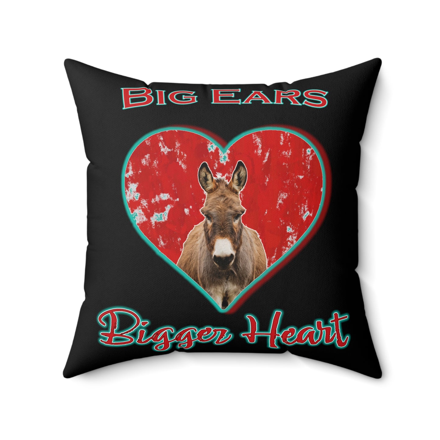 Lucky Heart Donkey Pillow