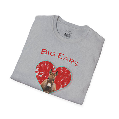 Big Ears, Bigger Heart Donkey T-shirt