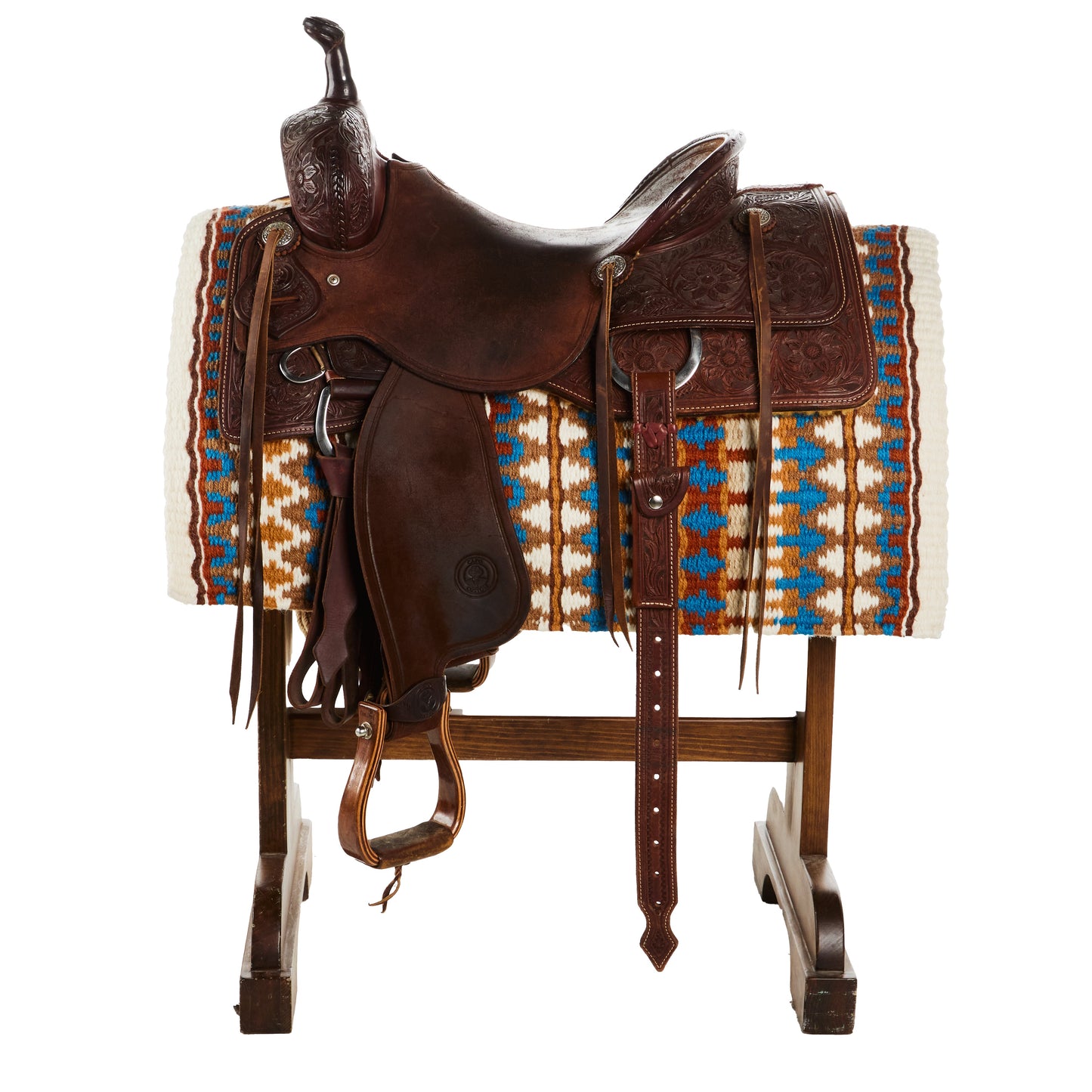 1313AA-25 Double Arrow 40X34 New Zealand Wool Saddle Blanket