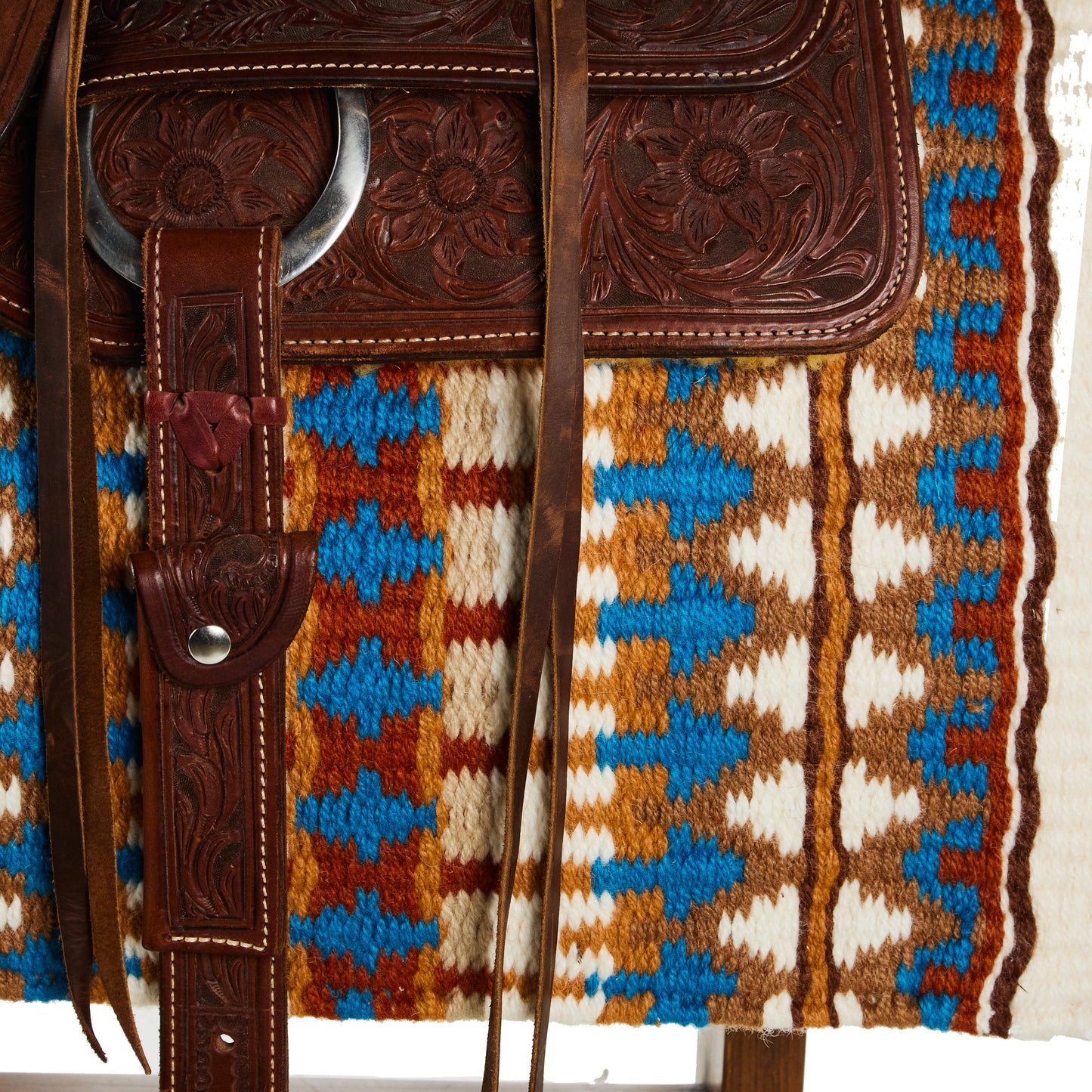 1313AA-54 Double Arrow 40X34 New Zealand Wool Saddle Blanket