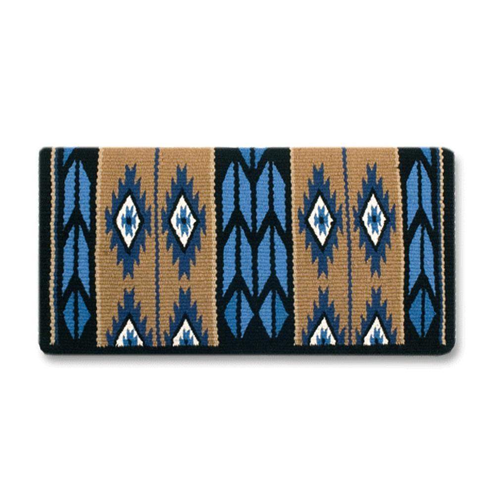 Mayatex 1466-3 Flying Eagle Blue Wool Saddle Blanket BLUE