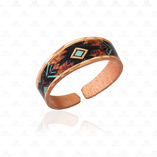 RNS 715 Turquoise Color Native Rings Adjustable