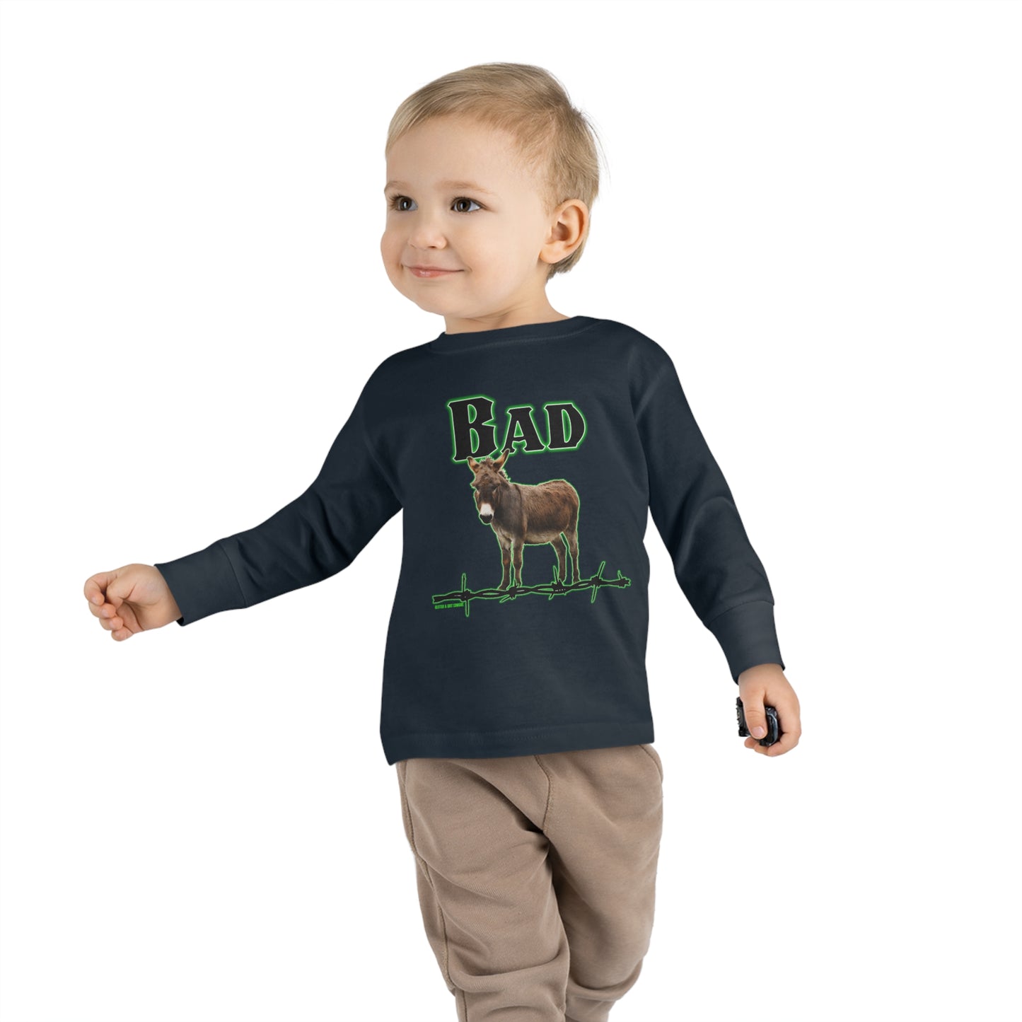 Bad Donkey Toddler Long Sleeve Tee