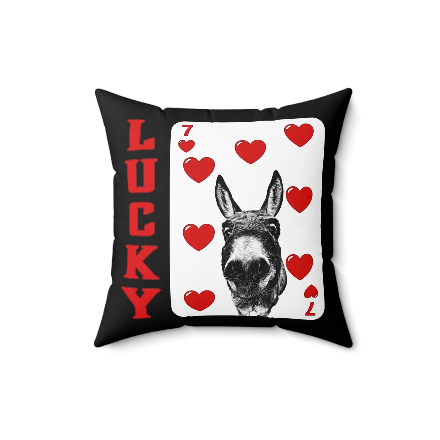 Lucky Heart Donkey Pillow