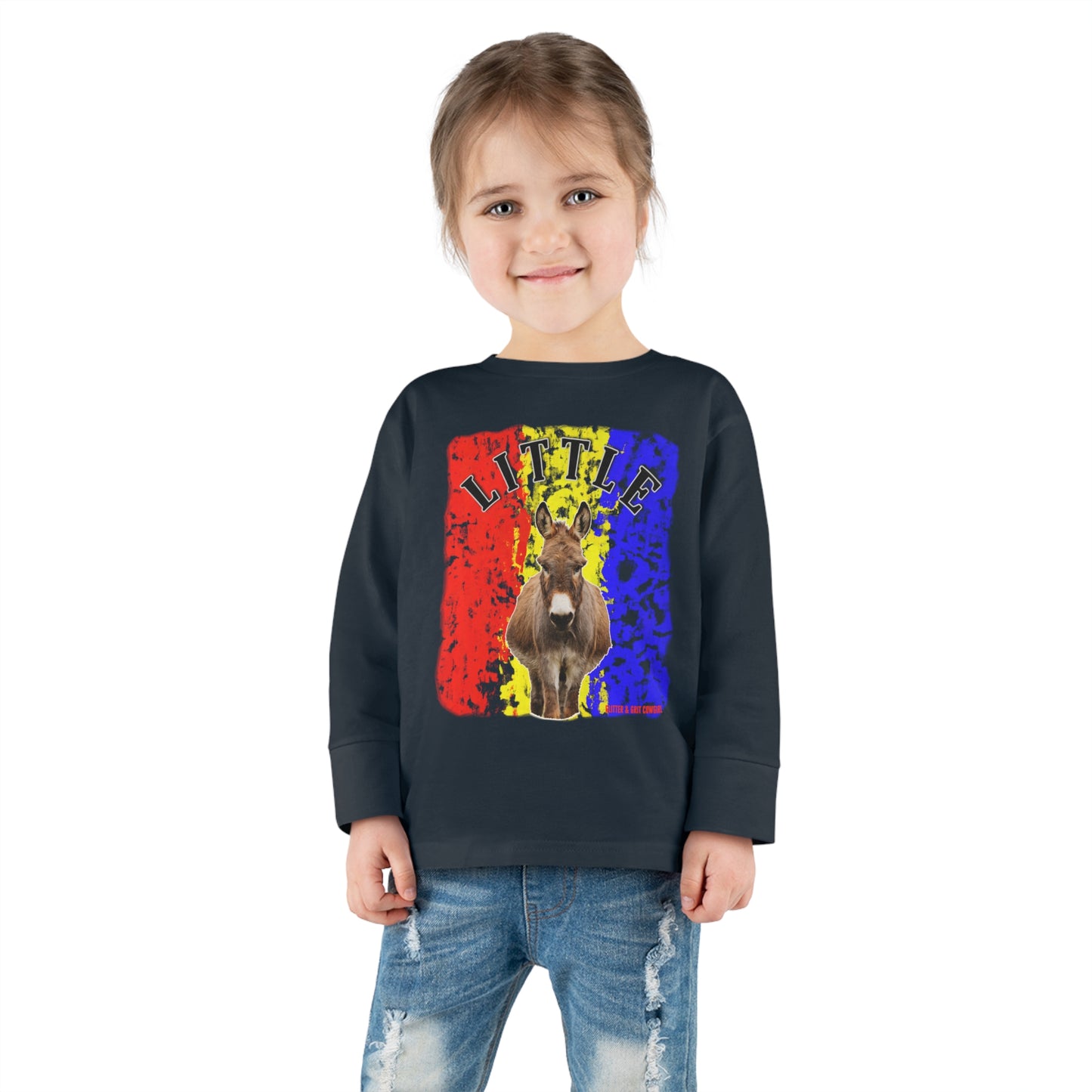 Little Donkey Toddler Long Sleeve Tee