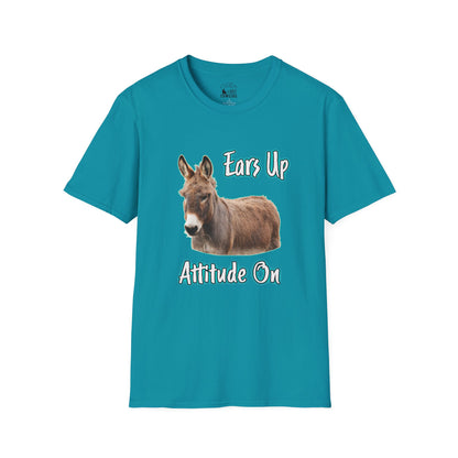 Ears up, Attitude on Donkey T-shirt