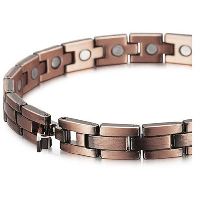 LM 12 Link Copper Magnetic Bracelet