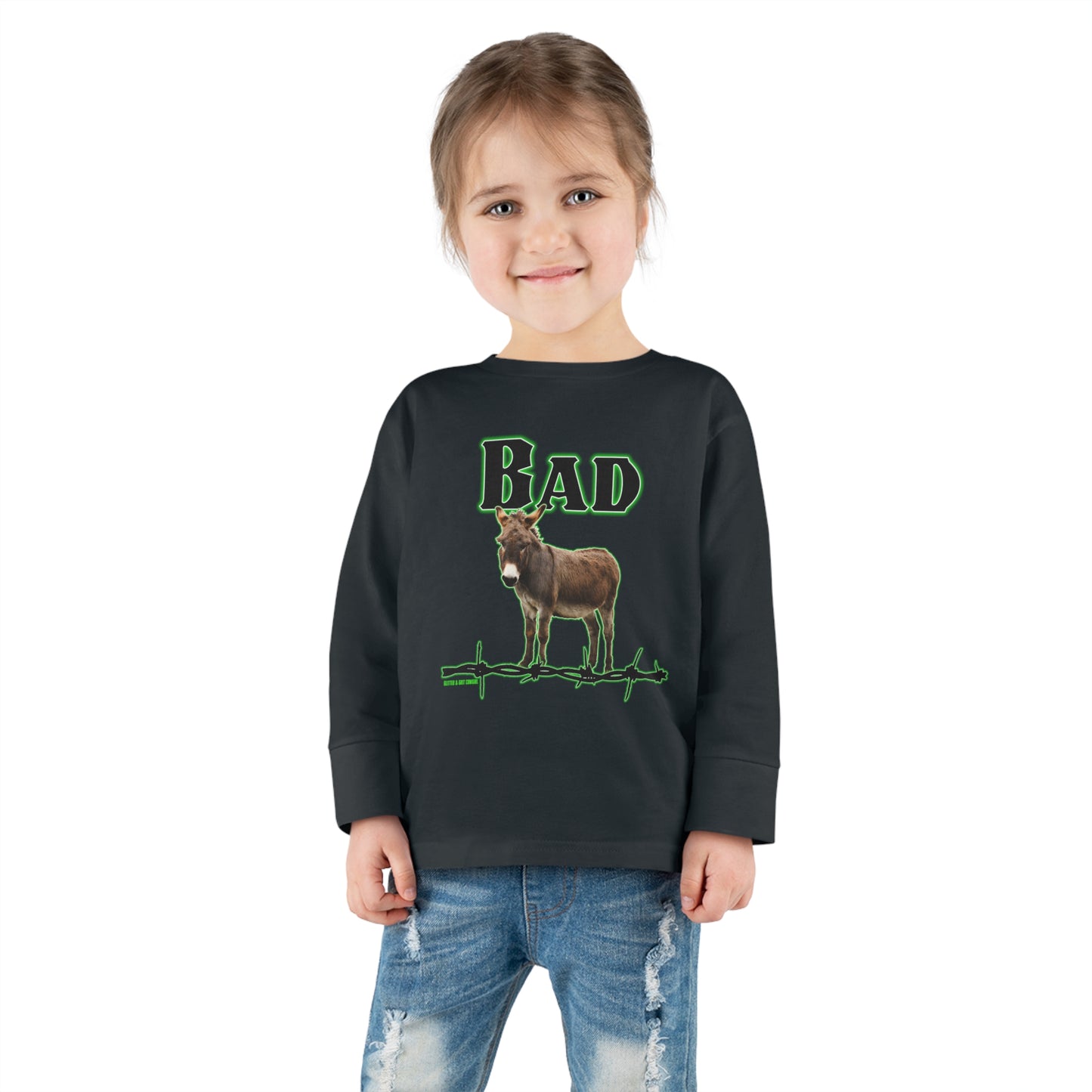 Bad Donkey Toddler Long Sleeve Tee