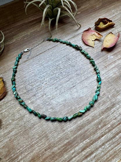 Choker Green Nugget Turquoise Choker