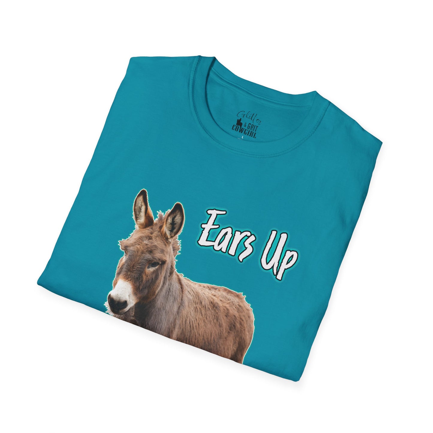 Ears up, Attitude on Donkey T-shirt