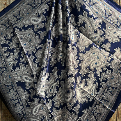 Blue Paisley Wild Rag / Scarf