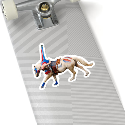 Trick Rider Sticker - Layover neck backwards