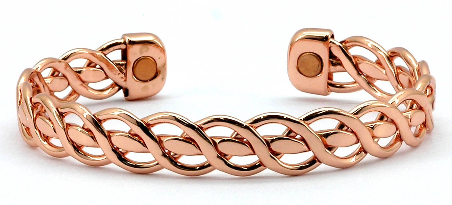 P 24 plain copper bracelet with magnets