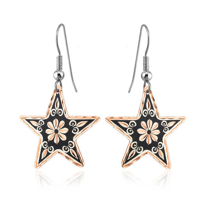 Black Star earrings