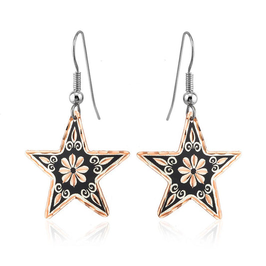 Black Star earrings