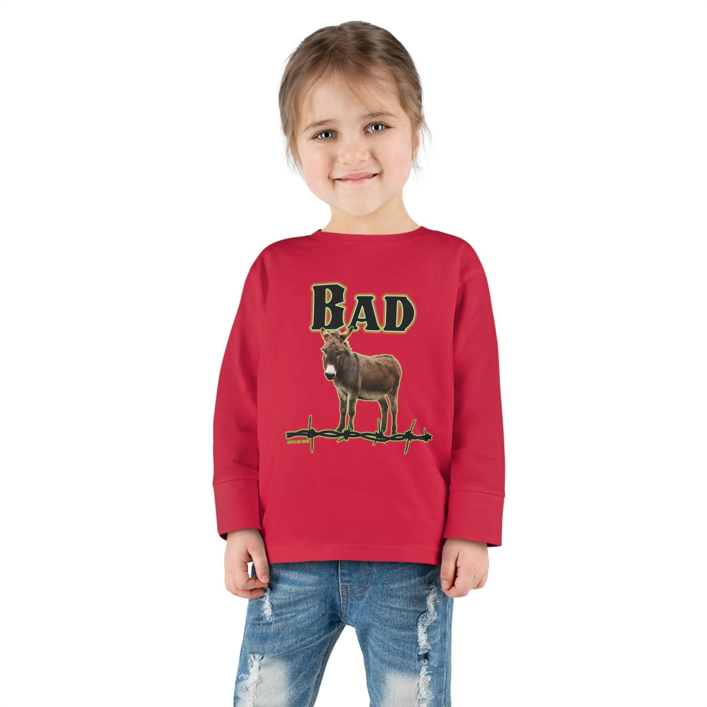 Bad Donkey Toddler Long Sleeve Tee