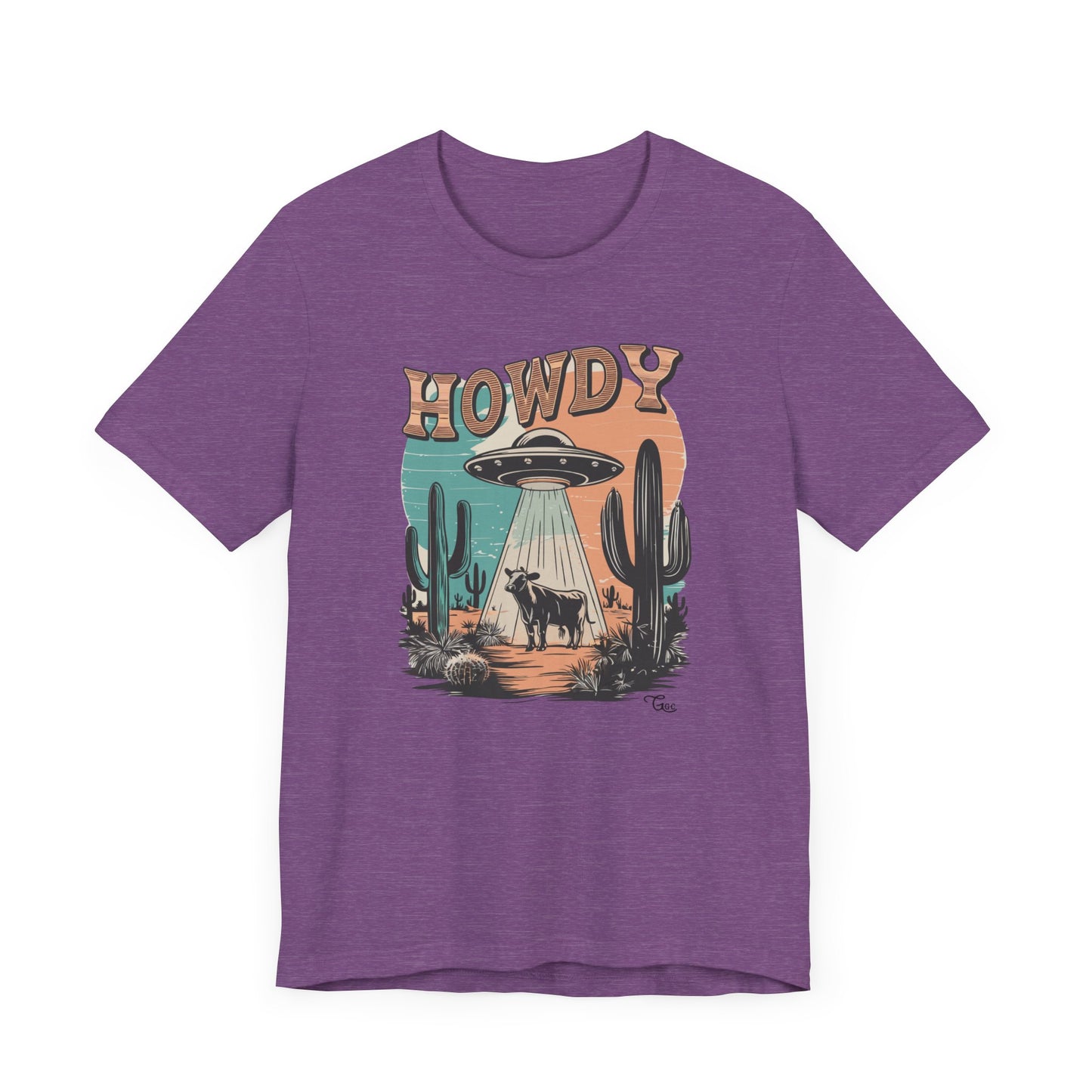 Western UFO Cow Howdy T-Shirt