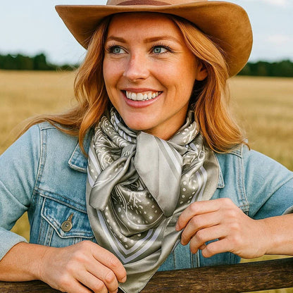 Sage Floral Paisley Wild Rag/Scarf