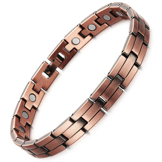 LM 12 Link Copper Magnetic Bracelet