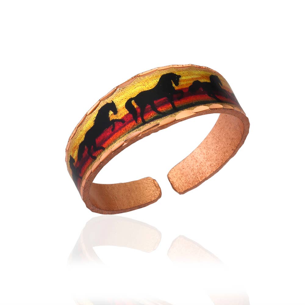 RNS 35 Unique Horse   Adjustable Ring