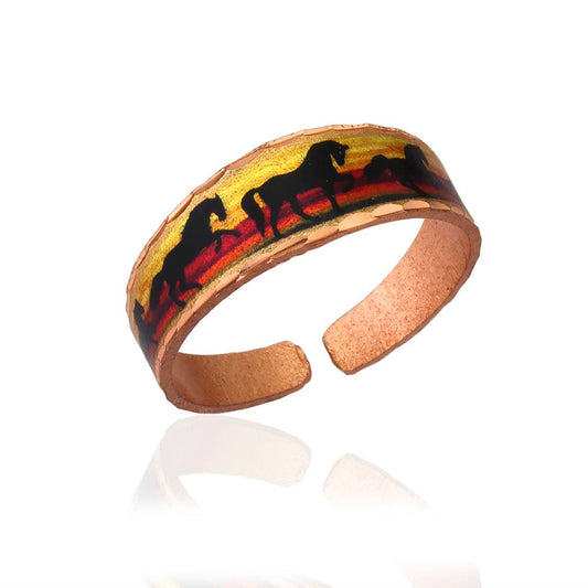 RNS 35 Unique Horse   Adjustable Ring