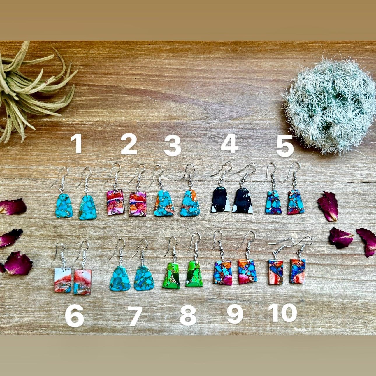 Mini Slab Earrings - Pick your style